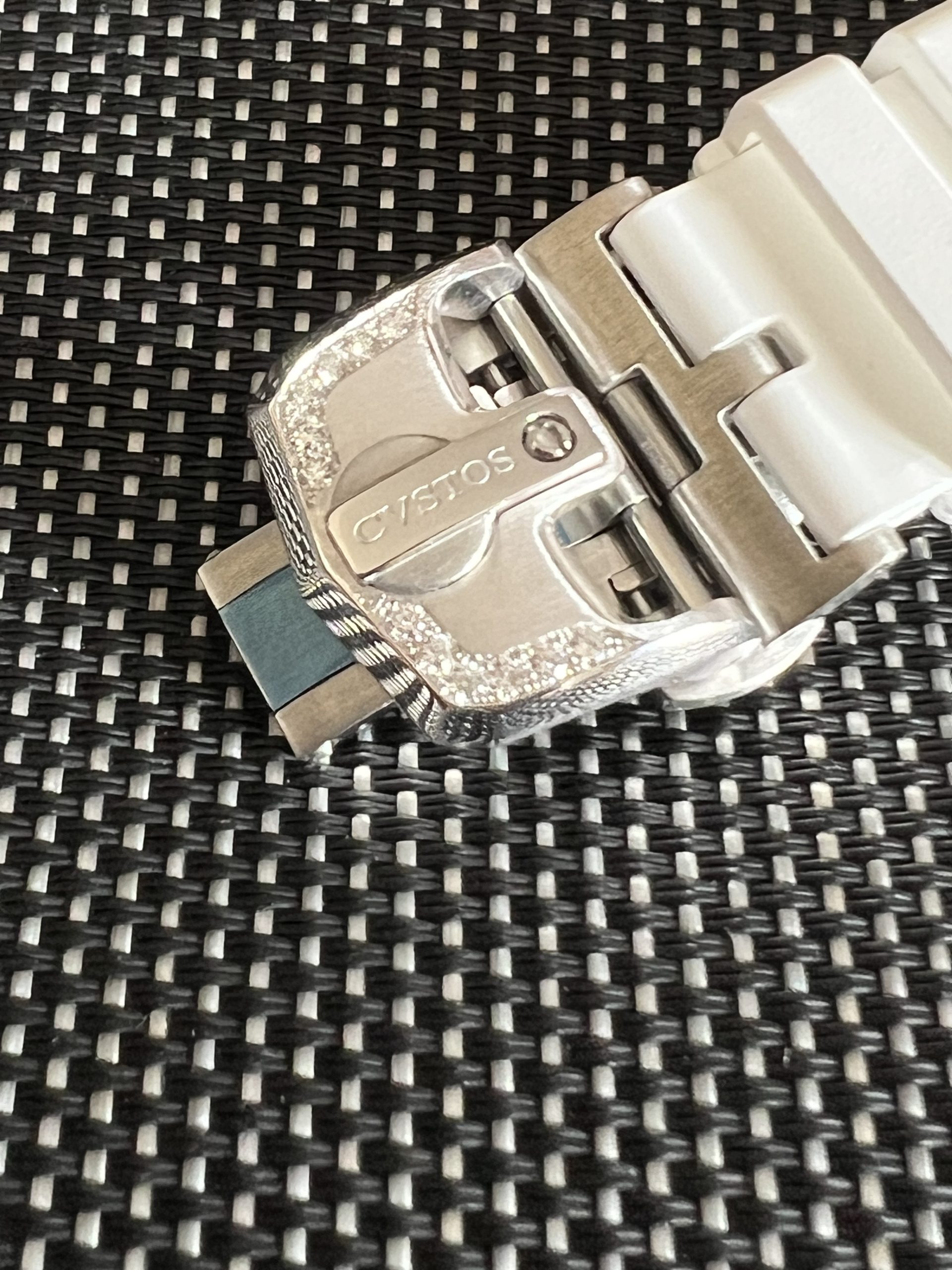 IMG_1551 CVSTOS Challenge Chrono III Steel/2 Row Diamonds / White