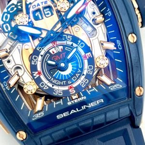 CVSTOS Challenge SEA-LINER GMT blue steel 5n red gold